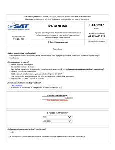 Formulario SAT-2237 IVA General Guatemala