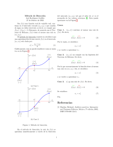 M&eacute;todo de Bisecci&oacute;n: Explicaci&oacute;n del M&eacute;todo Num&eacute;rico