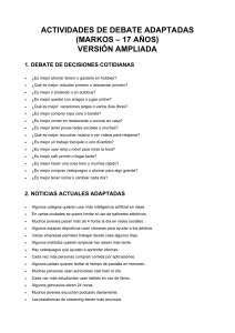 Actividades de Debate para J&oacute;venes de 17 A&ntilde;os