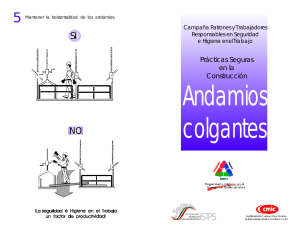 Gu&iacute;a de Pr&aacute;cticas Seguras en Andamios Colgantes