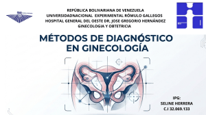 M&eacute;todos de Diagn&oacute;stico em Ginecologia - Universidade R&oacute;mulo Gallegos