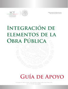 Gu&iacute;a de Apoyo: Integraci&oacute;n de Elementos de la Obra P&uacute;blica