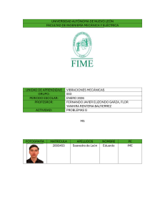 Vibraciones Mec&aacute;nicas - Problemas G - FIME UANL 2026