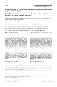 Technical Feasibility for Service Company via SLP Method