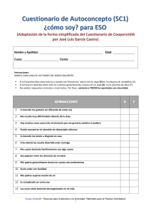 Test de Autoconcepto SC1 (versi&oacute;n reducida)