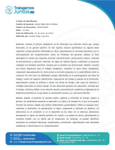 Informe Psicol&oacute;gico: Terapia Cognitiva y Conductual para un Adolescente de 13 A&ntilde;os
