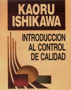 Introducci&oacute;n al Control de Calidad de Kaoru Ishikawa