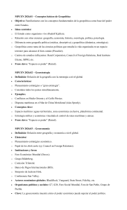 Syllabus de Geopol&iacute;tica: Conceptos y Estrategias