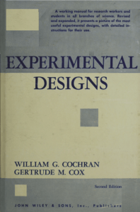 Experimental Designs, 2nd Ed. by Cochran & Cox