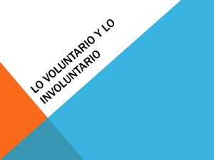 Lo Voluntario y lo Involuntario: Conceptos y Tipos