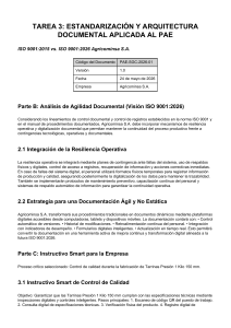 Tarea 3: Estandarizaci&oacute;n y Arquitectura Documental para ISO 9001:2026