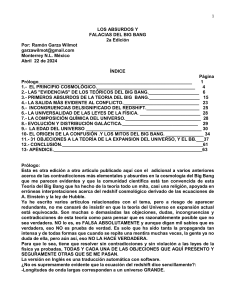 Absurdos y falacias del Big Bang: An&aacute;lisis cr&iacute;tico de la teor&iacute;a cosmol&oacute;gica
