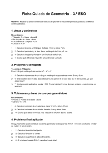 Ficha Guiada de Geometr&iacute;a &ndash; 3.&ordm; ESO