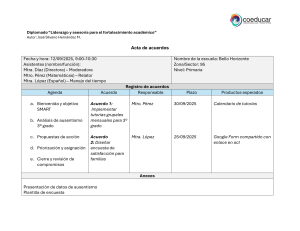 Acta de Acuerdos: Diplomado Liderazgo Acad&eacute;mico