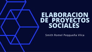 Elaboraci&oacute;n de Proyectos Sociales