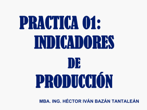 Cuaderno de ejercicios de indicadores de producci&oacute;n