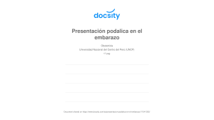 Presentaci&oacute;n podalica en el embarazo