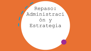 Resumen Administraci&oacute;n y Estrategia