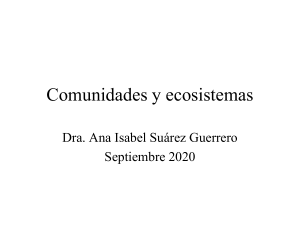 Comunidades y ecosistemas - Ecolog&iacute;a