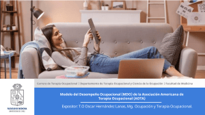 Modelo del Desempe&ntilde;o Ocupacional (MDO) AOTA