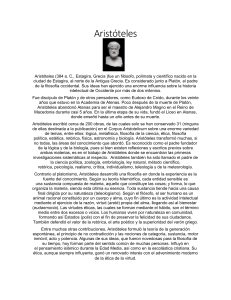 Arist&oacute;teles: Vida, Obras y Filosof&iacute;a