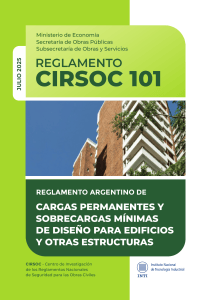 Reglamento CIRSOC 101: Cargas Permanentes y Sobrecargas de Dise&ntilde;o