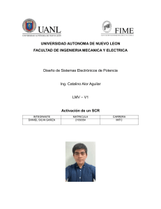 Activaci&oacute;n de un SCR - Tarea de UANL FIME