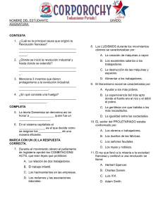 Examen de Historia: Revoluci&oacute;n Francesa e Industrial
