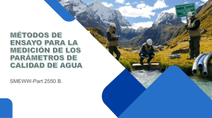 M&eacute;todos de Ensayo para Medici&oacute;n de Calidad de Agua