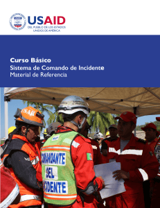 Curso B&aacute;sico Sistema de Comando de Incidente