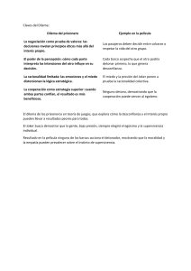 Claves del Dilema del Prisionero: Ejemplo en la Pel&iacute;cula