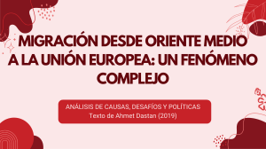 Migration from the Middle East to the EU: Complete Analysis