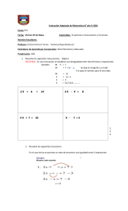 Evaluaci&oacute;n de Matem&aacute;tica 8&deg; A 2026: Inecuaciones y Ecuaciones