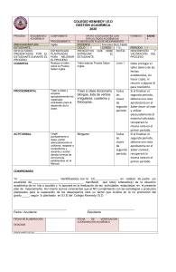 Academic Improvement Plan - English - Colegio Kennedy 2026