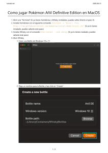 C&oacute;mo jugar Pok&eacute;mon A&ntilde;il Definitive Edition en MacOS