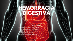 Hemorragia Digestiva: Causas, S&iacute;ntomas y Tratamiento