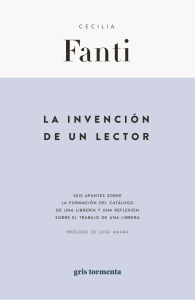La invenci&oacute;n de un lector: Seis apuntes sobre la formaci&oacute;n del cat&aacute;logo de una librer&iacute;a