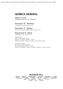 Qu&iacute;mica General - Whitten, Gailey, Davis (1992)