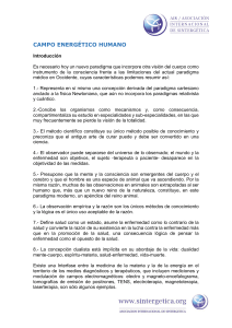 Campo Energ&eacute;tico Humano: Paradigma Alternativo