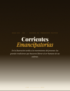 Corrientes Emancipatorias: Historia del Pensamiento Pol&iacute;tico (1789-2024)