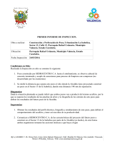 Informe de Inspecci&oacute;n: Pozo de Agua en La Isabelica, Valencia