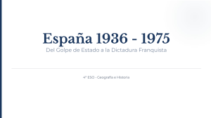 Espa&ntilde;a 1936-1975: Golpe de Estado y Dictadura Franquista