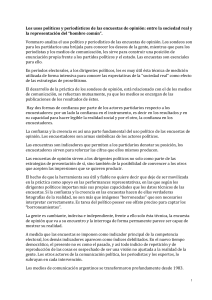 Usos pol&iacute;ticos y period&iacute;sticos de las encuestas de opini&oacute;n