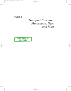 Transport Processes: Momentum, Heat, Mass - Engineering Principles