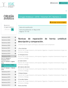 Umbilical hernia repair techniques: description and comparison