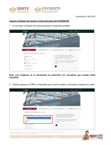 Gu&iacute;a para acceder al Estado de Cuenta FOVISSSTE