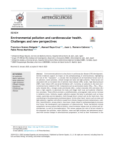 Environmental Pollution and Cardiovascular Health: Challenges and New Perspectives