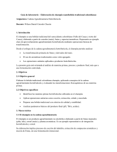 Gu&iacute;a de Laboratorio: Elaboraci&oacute;n de Champ&uacute;s