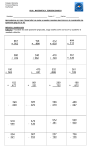 Gu&iacute;a de Matem&aacute;ticas Tercero B&aacute;sico - Colegio Alborada