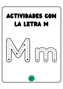 Actividades con la letra M: Ejercicios para ni&ntilde;os